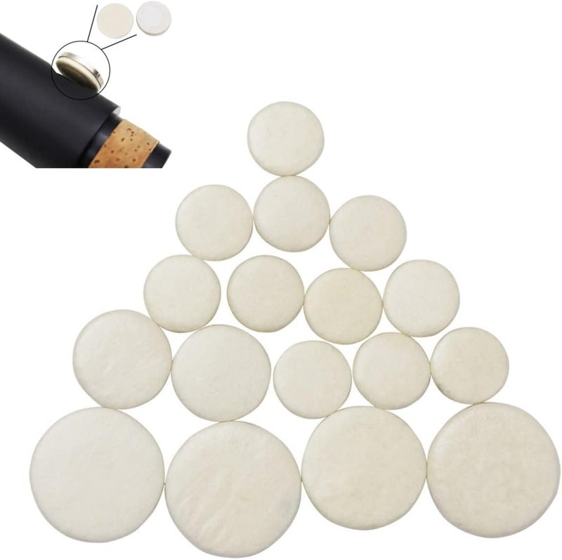 CCeCCe 17 Pack Clarinet Pads Set Replacement Bb Clarinet Pad 17 Keys Clarinet Padding for Bundy Clarinet Ebonite Bb Clarinets B Flat Clarinet Orchestra Musical Woodwind Instrument - Image 1